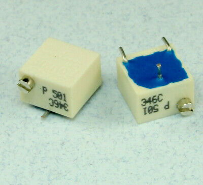 24pcs Bourns Cermet Trimmer, SMD, 500 ohm, .25 watt,  3269p-1-501g  xyz - $8.75
