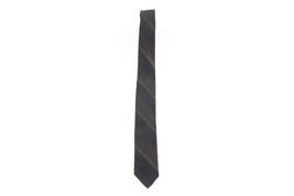 Vintage 30s 40s Rockabilly Silk Striped Skinny Neck Tie Dress Tie Wedding USA - £23.70 GBP