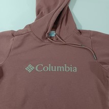 Columbia XL9550 Women's XS Peach Cotton Drawstring Hoodie Pullover Sweatshirt image 4