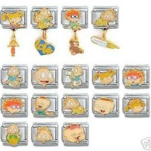 30 Rugrats Casa D&#39;oro Italian Charm Lot 9mm Licensed 100% Authentic New - £59.93 GBP
