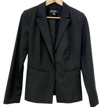 Halogen Womens 4 One Button Blazer Jacket Black Business Career Capsule Minimal - £26.94 GBP