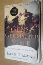 Jared Diamond Softcover Book &quot; Guns, Germs, And Steel &quot; 1997 Printed USA... - £15.56 GBP