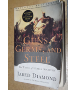 Jared Diamond Softcover Book &quot; Guns, Germs, And Steel &quot; 1997 Printed USA... - £15.63 GBP