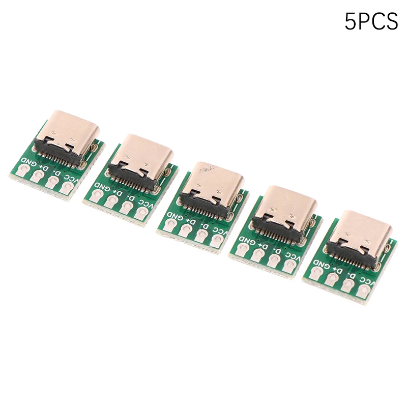 New /5Pcs USB 3.1 Type C Connector 16 Pin Test PCB d Adapter 16P Connector Socke - £30.14 GBP
