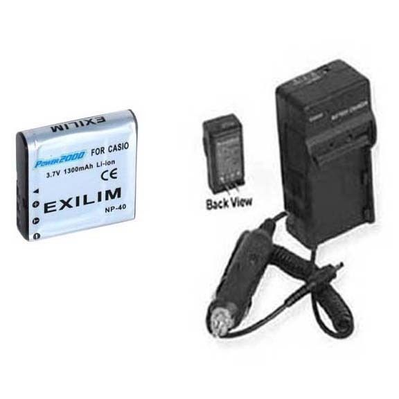 NP-40 NP-40DBA Battery + Charger for Casio EX-Z750 EX-Z850 EX-Z1000 - $16.86