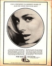 1964 sexy Beautiful woman Max Factor&#39;s  photo print ad  c6 - $25.98