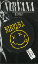 NIRVANA happy face 2020 PLECTRUM WOVEN KEYRING KEYCHAIN official merch S... - $6.37