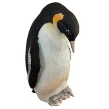 Lefton China Emperor Penguin Mother Protecting her Baby Chick Figurine #02713 - £19.83 GBP