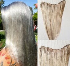 20&quot; Machine Weft Hair Weave, Sew In,100 grams,Human Hair Extensions Ash Blonde - £99.39 GBP