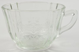 Indiana Glass Recollection Clear Flat Cup 2 1/2&quot; Tall Vintage Glassware Teacup - £4.28 GBP