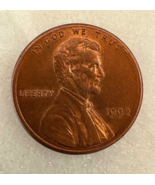 1992 No Mint Mark Rail-RIM, Close AM Lincoln Cent DDO/DDR - $166.32