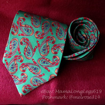 Vtg Antony Design Silk Necktie Paisley Bridle Belt Equine Floral Print H... - £14.83 GBP