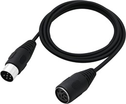 Pngknyocn Midi Extension Cable Din 6 Pin Male To Female Audio Adapter Ja... - £26.37 GBP