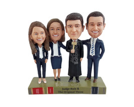 Custom Bobblehead Lawyers and Judge family on top of a law book base - Careers &amp; - £246.20 GBP