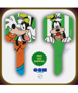 10 CT DISNEY GOOFY OVER SIZED HEAD UNCUT SCHLAGE SC-1 PRINTED HOUSE KEY - $59.95