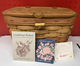 Longaberger Mother's Day Purse Basket - 1991 - with plastic protector - $23.76