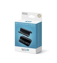 The Wii U Gamepad Stand/Cradle Set Is Black. - £28.71 GBP