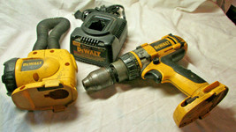 DEWALT DC984 14.4V HAMMER DRILL DRIVER DW918 FLASHLIGHT DW 9116 7.2-18V ... - $51.43