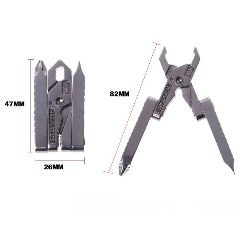 6 6 in 1 Multi - function Outdoor Tool Clamp Mini - pliers Micro Multitool - £12.28 GBP