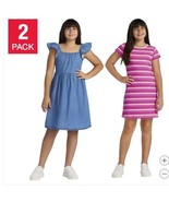 Roxy Girls Dress Blue Pink 2-Pack Short Sleeves - $61.73 CAD