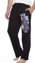 Mens Pajamas Lounge Pants Disney Star Wars Black Elastic Waist PJ&#39;s-size S - $18.81