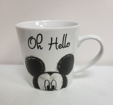 Disney Mickey Mouse OH HELLO Coffee Tea Mug Cup 16 oz Ceramic - £14.97 GBP