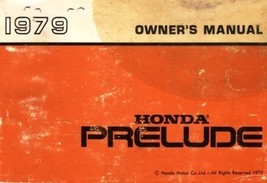 1979 Honda PRELUDE owner&#39;s owners manual book guide - £4.71 GBP