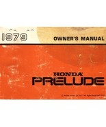 1979 Honda PRELUDE owner's owners manual book guide