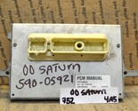 2000-2002 Saturn S Series MT Engine Control Unit ECU 21025109 Module 752... - $14.99