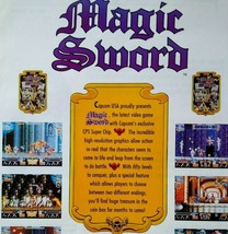 Magic Sword Arcade Print AD Vintage Video Game Trade Magazine Artwork 1990 - £10.00 GBP