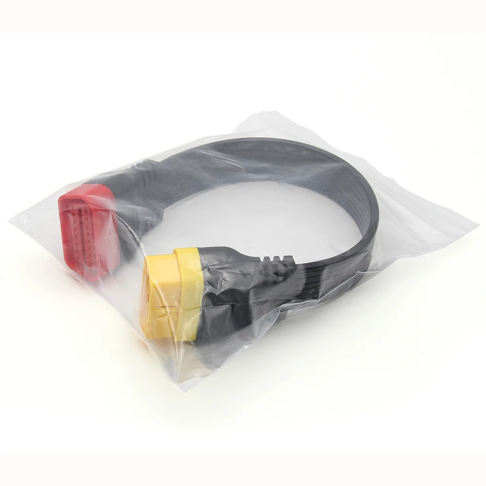 36CM 16pin Male to Female OBD2 16 Pin Connector Extension Cable Universal OBDII  - £83.31 GBP