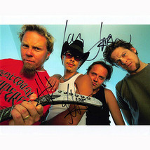 Metallica Signed Photo x4 - L. Ulrich, J. Hetfield, K. Hammett, J. Newsted - £704.50 GBP