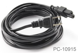 15 Ft. 2-Prong Figure-8 Polarized Replacement Power Cord, Pc-10915 - £14.42 GBP