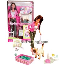 Year 2006 Barbie 12 Inch Doll TERESA &amp; Pet Kitty Cat MIKA K2771 with Litter Box - £68.26 GBP