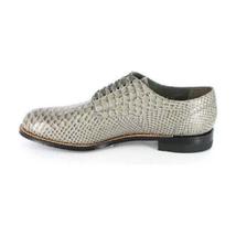 Stacy Adams Men's Shoe Madison Anaconda Print Leather Gray Anaconda 00055-020 image 4