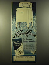 1950 Speed Queen Washing Machine Ad - Speed Queen for America&#39;s fastest washday - £14.46 GBP