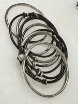 Uno de 50 bracelet Sterling Silver (multiple  strands, some with leather) - £200.32 GBP