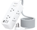 Power Strip Surge Protector, 5Ft Extension Cord, 6 Outlets With 3 Usb Po... - $29.99