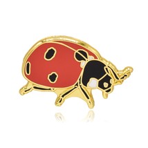 Ladybug Ladybird Insect Hard Enamel Pin - £7.91 GBP