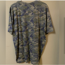 Live & Tell Apparel Camo Blind Date Tee NWT XXL Green, Navy, Gray image 2