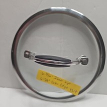 Clear Glass Lid Only For Pot Pan 6-3/16&quot; Inner Lip 6-5/8&quot; Outer Edge  - $9.60