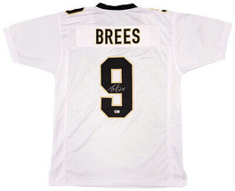 Drew Brees Nuevo Orleans Firmado Blanco Camiseta de Fútbol Bas - £309.03 GBP