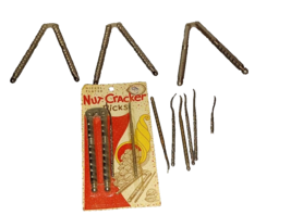 Vintage Lot of 4 Nut Lobster Crackers with 8 Picks Stainless Steel Shell... - £14.69 GBP