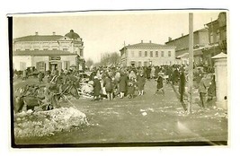 Photo of People at the Marketplace in Rostov Russia 1920&#39;s - £23.25 GBP