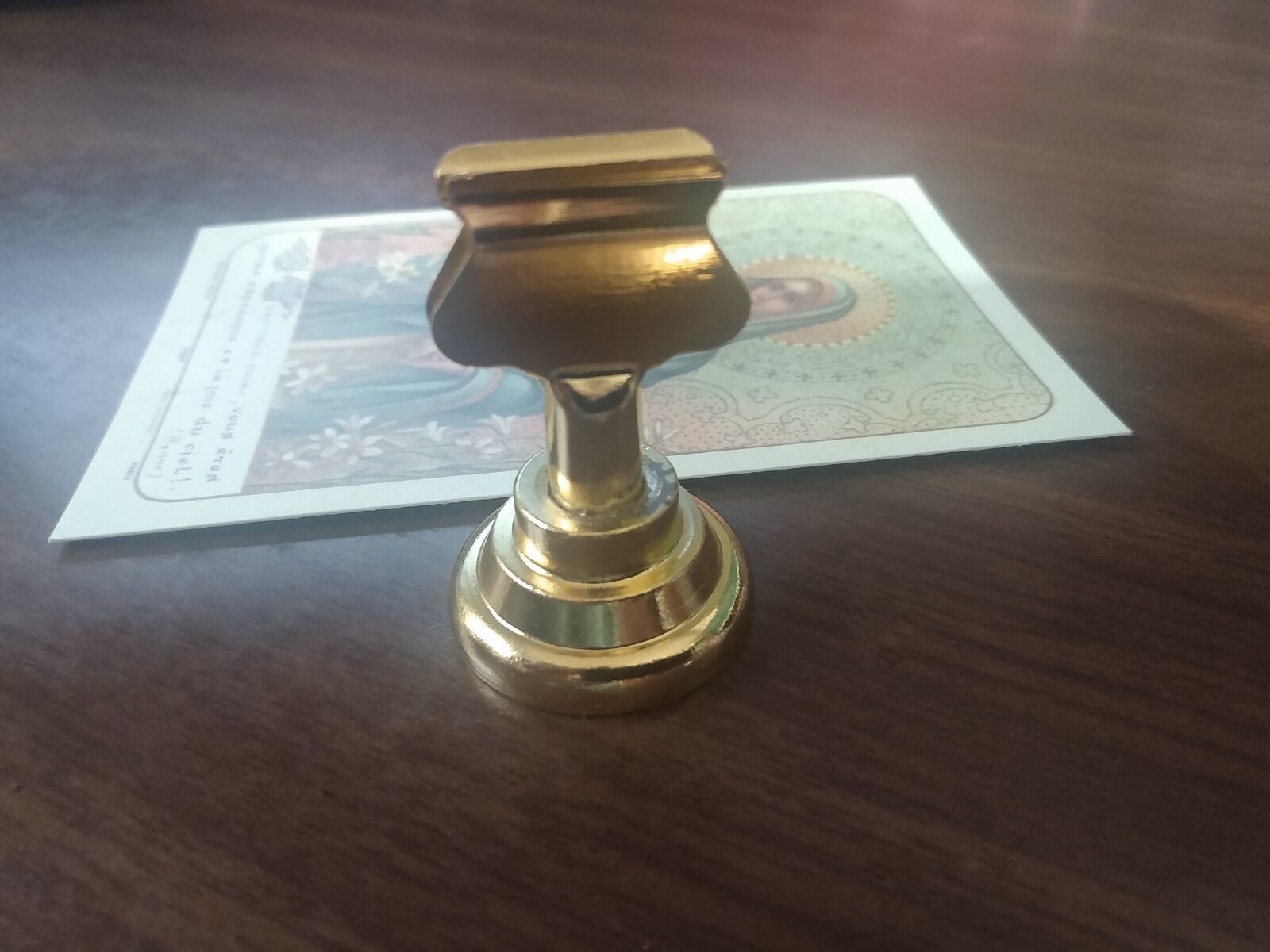 Holy Card Stand – Stand Only – (Holy Card Not Included) – Brass-Colored ... - $7.00+