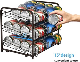 3 Tier Stackable Can Rack Organizer For 36 Can Kitchen Great For Pantry ... - $45.06
