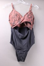 Kona Sol Womens One piece Swimsuit Black Brown   NWT  Size Small 4-6  1176 - $17.04