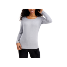 32 DEGREES Womens Base Layer Scoop-Neck Top Size XL Color Heather Sleet - £26.57 GBP