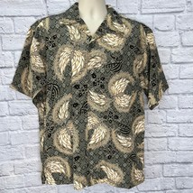 Vintage No Boundaries Mens Tribal Short Sleeve Button Up Shirt XL Hawaiian Club - £27.65 GBP