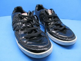 True Religion Patent Black Lace Up Sneakers Size US 15 - £23.09 GBP